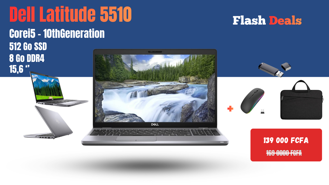 BRC Market - /products/dell-latitude-5510-core-i5-10th-gen-8gb-ram-512gb-ssd-en-vente-au-cameroun