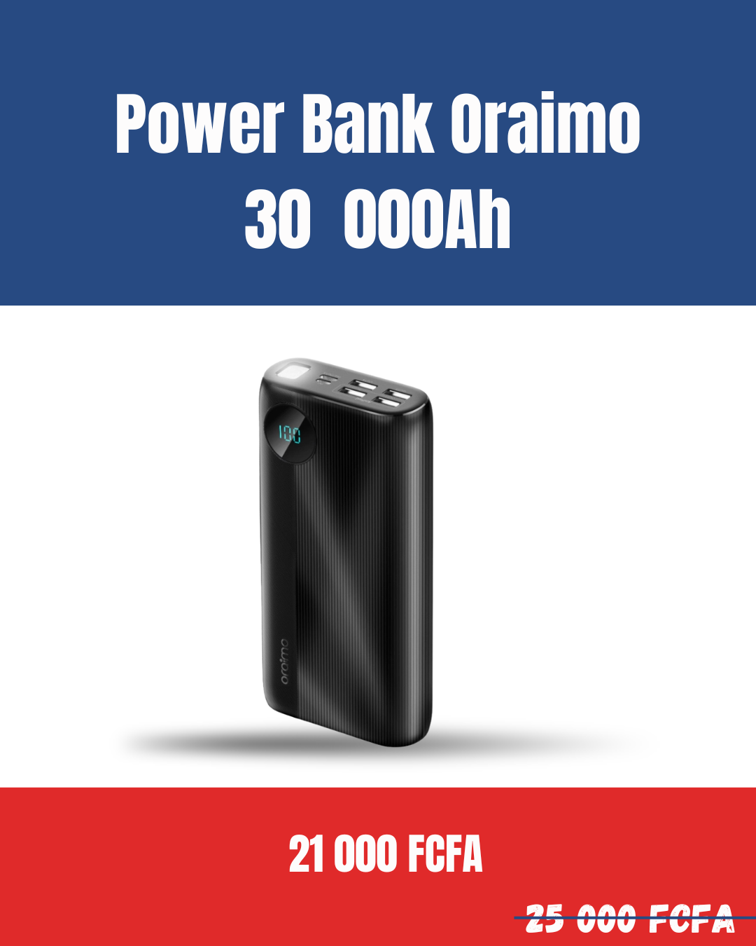 BRC Market - /products/power-bank-oraimo-opb-p300q-30000mah-en-vente